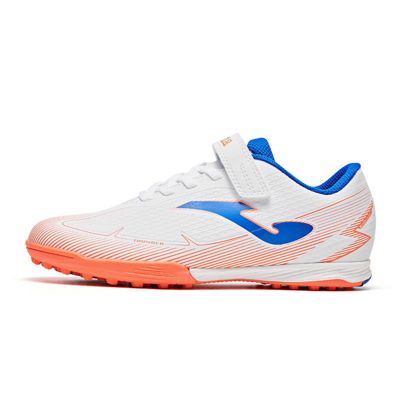 Joma Synthetic Leather Slip Resistant Abrasion Resistant Low top Soccer Shoes White Kids'