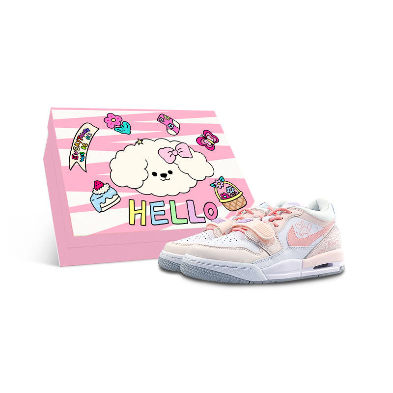 Jordan Jordan Legacy 312 Low top Children's Basketball Shoes Pink Teenagers