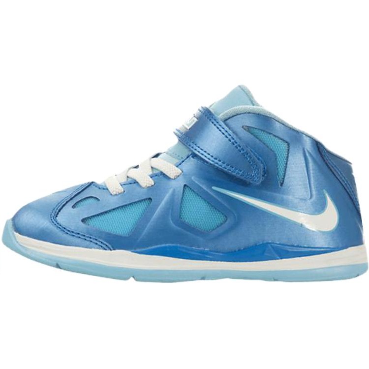 Nike Nike Lebron 10 Slip Resistant Abrasion Resistant Mid top Toddler Shoes Blue Infant And Toddler