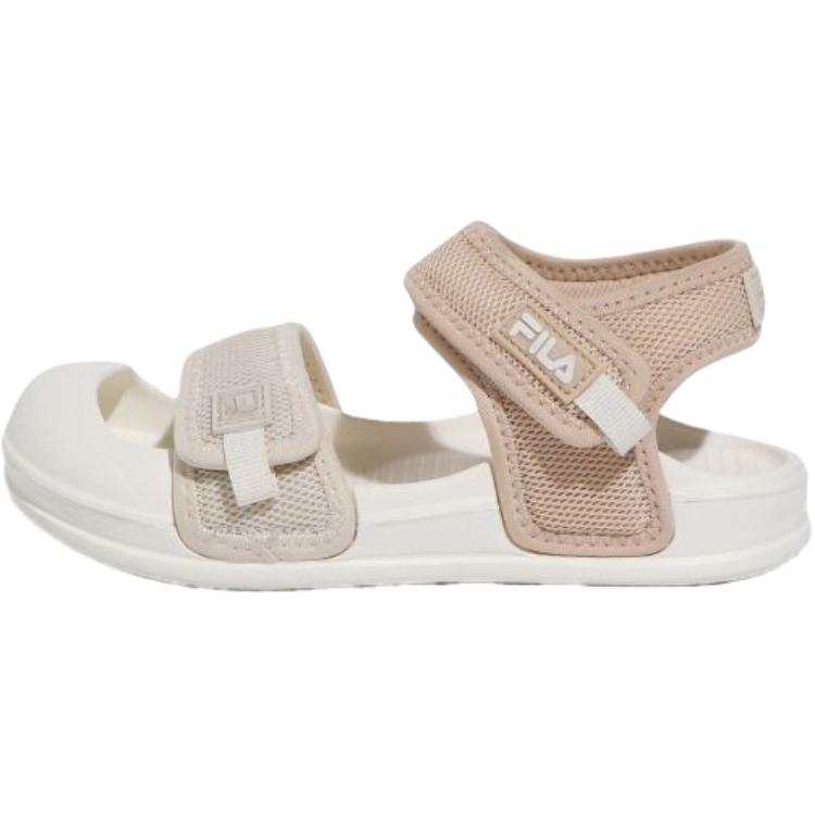 FILA KIDS Comfy Slip Resistant Abrasion Resistant Low top Children's Sandals Beige Children Aged 3 7 Years Old