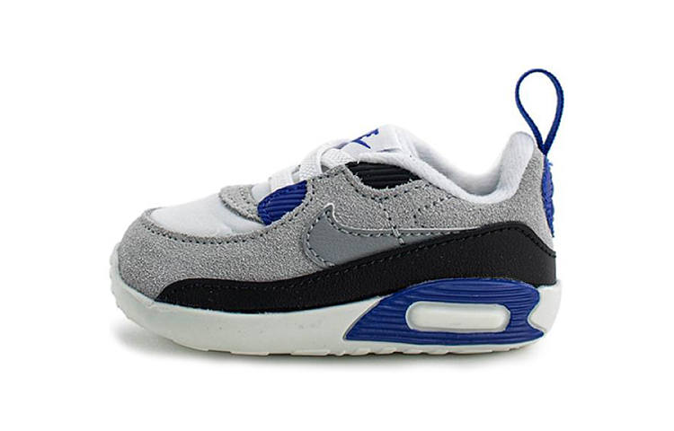 Nike Nike Air Max 90 Crib Low top Toddler Shoes Gray Blue Infant And Toddler