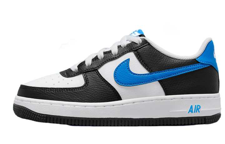 Nike Nike Air Force 1 Low White Black Light Photo Blue GS