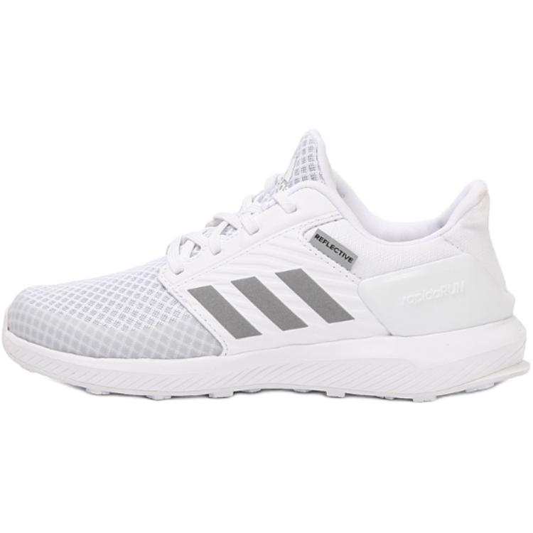 Adidas Adidas Rapidarun Slip Resistant Abrasion Resistant Low top Kids' Running Shoes White Wide Fit Kids'