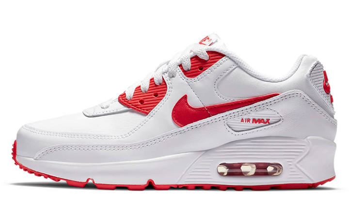 Nike Nike Air Max 90 Recraft White Red GS