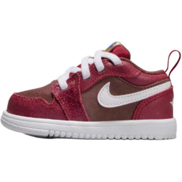 Jordan Jordan 1 Abrasion Resistant Low top Toddler Shoes Red Infant And Toddler
