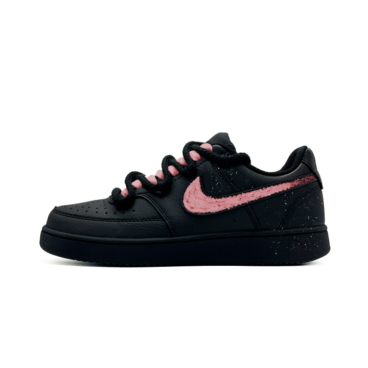 Nike Nike Court Vision Low Rose Nebula PU Synthetic Leather Cushioning Abrasion Resistant Cushioning, Wear Resistant Low top