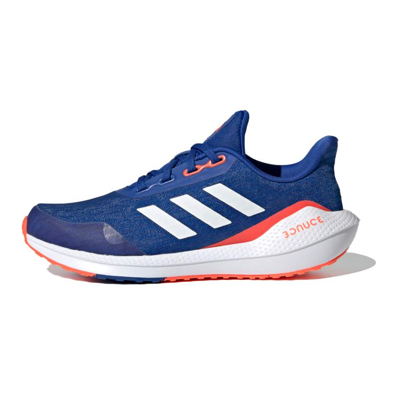 Adidas Adidas EQ21 Run J Cushioning Breathable Low top Kids' Running Shoes Blue Red Teenagers