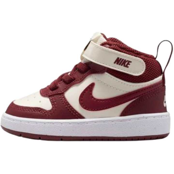 Nike Nike Court Borough 2 Mid top Toddler Shoes Red Beige Infant And Toddler