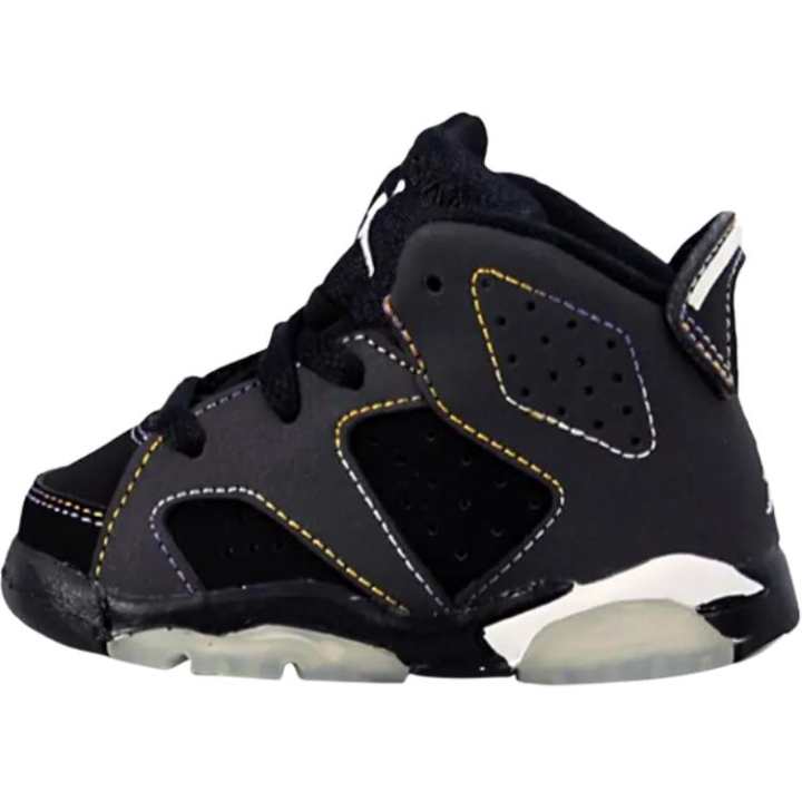 Jordan Jordan Air Jordan 6 Leather Mid top Toddler Shoes Black Infant And Toddler