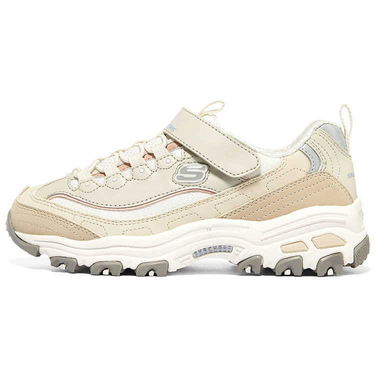 Skechers D'Lites Fabric Slip Resistant Anti Kick Cushioning Abrasion Resistant Height Increasing