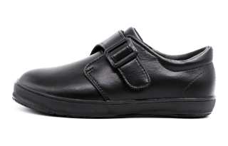 MoonStar Low top Kids' Leather Shoes Black Teenagers