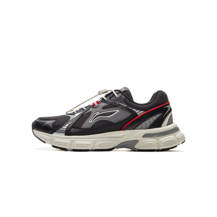 Li-Ning YOUNG Li Ning YOUNG Sports Life Collection Slip Resistant Abrasion Resistant Low top Kids Lifestyle Shoes Night Black Kids'