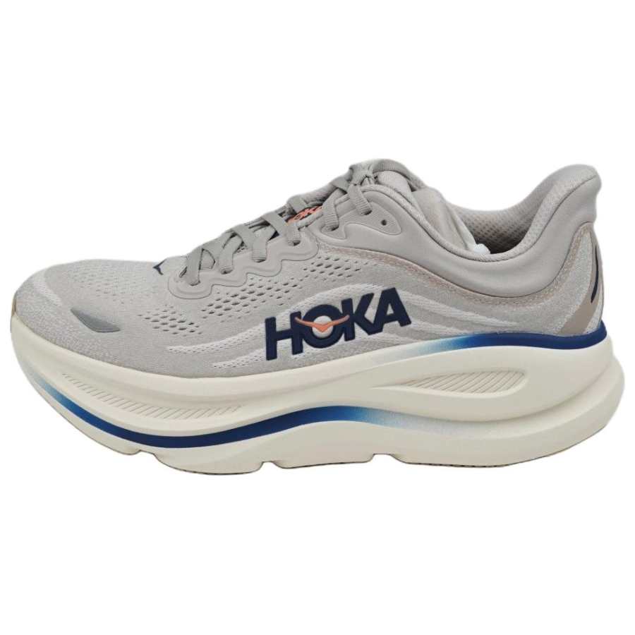 HOKA ONE ONE Bondi 9 Running Shoes Men's Light Gray Wide Fit
