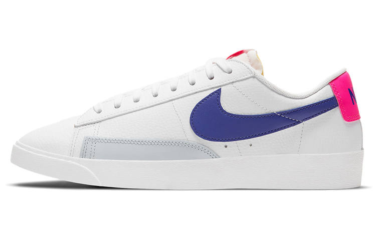 Nike Nike Blazer 'Hyper Pink' Slip Resistant Cushioning Abrasion Resistant Low top Skateboard Shoes White Blue Pink Unisex