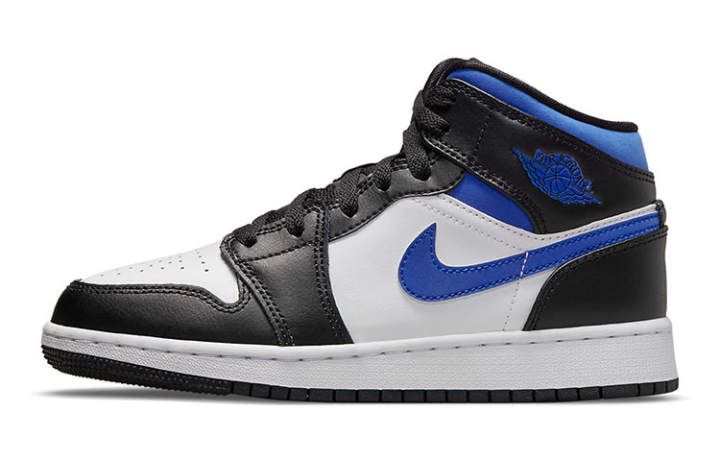 Jordan Jordan 1 Mid White Black Racer Blue GS