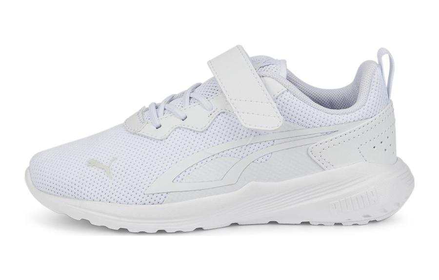 PUMA All Day Active AC Pre School Comfortable Anti Kick Low top Kids Lifestyle Shoes White Kids'