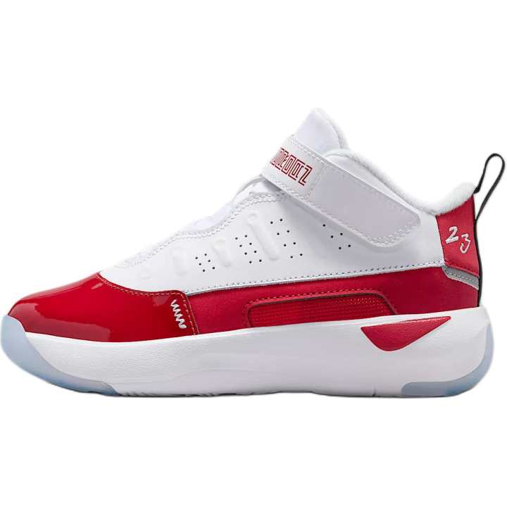 Jordan Jordan Max Aura 7 Classic And Versatile Mid top Children's Basketball Shoes White Kids'
