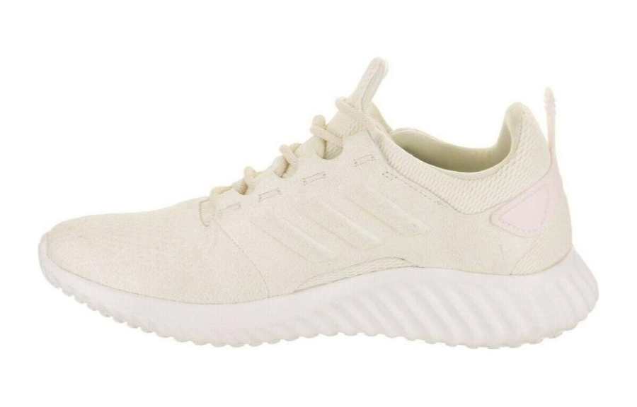 Adidas Adidas Alphabounce Rc Lace Up Slip Resistant Cushioning Low top Kids' Running Shoes Gray White Kids'