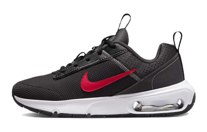 Nike Nike Air Max INTRLK Lite Cushioning Abrasion Resistant Low top Casual Shoes Black Red Unisex
