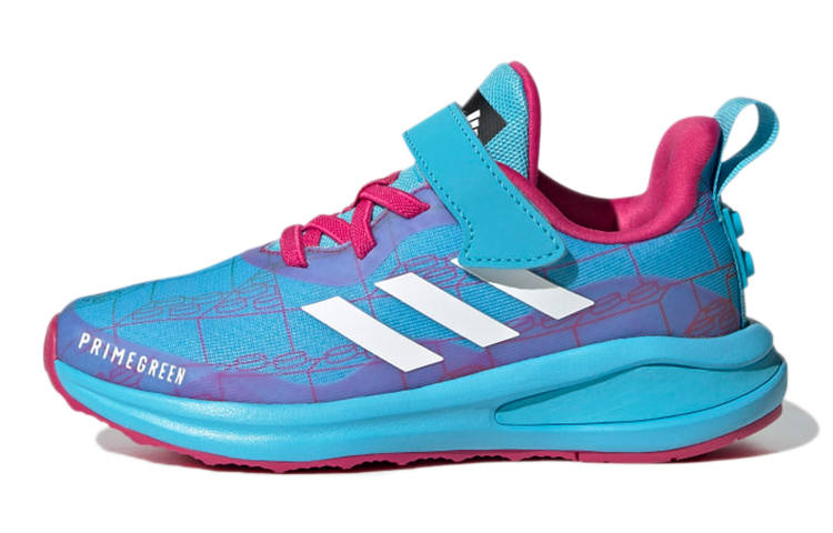 Adidas LEGO x Adidas Fortarun Elastic Lace Top Strap K Slip Resistant And Breathable Kids Lifestyle Shoes Blue Red Kids'