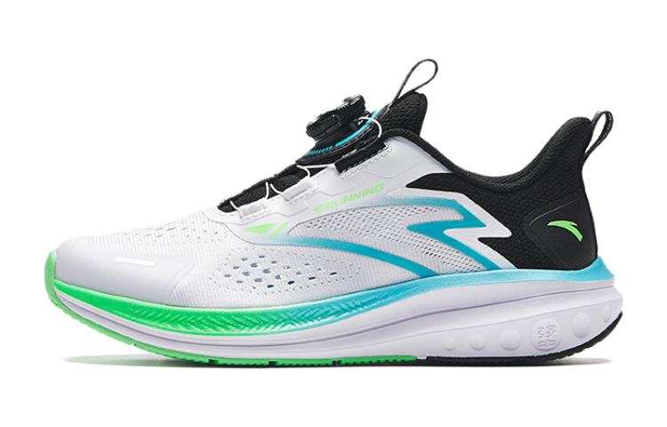 Antakids Lurid Wave Cushioning Abrasion Resistant Low top Running Shoes Lake Blue White Black Teenagers
