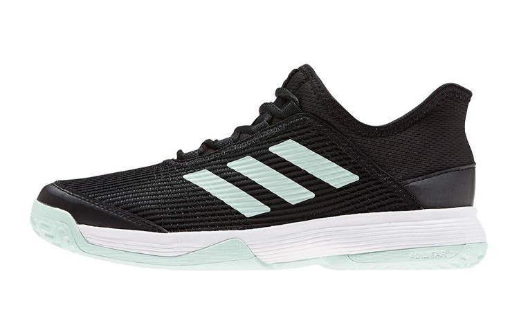 Adidas Adidas Adizero Club J Breathable Low top Kids' Running Shoes Black Green Teenagers
