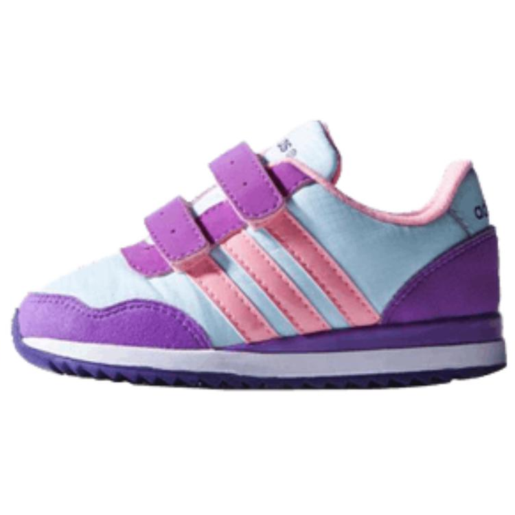 Adidas Adidas V Jog Abrasion Resistant Low top Kids Lifestyle Shoes Purple Pink Teenagers