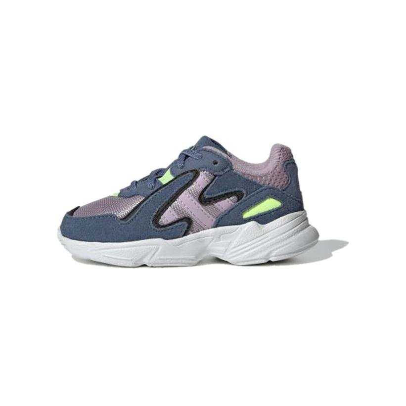 Adidas Originals Yung 96 Chasm El I Breathable Low top Toddler Shoes Gray Infant And Toddler
