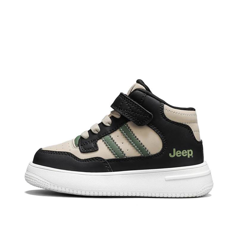 Jeep Synthetic Leather Abrasion Resistant Lightweight Cushioning Mid top Kids' Skateboarding Shoes Kids'