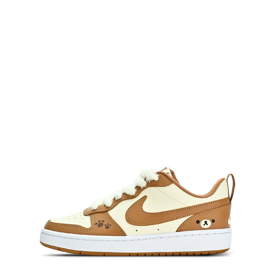Nike Nike Court Borough Low Anti Kick Low top Kids' Skateboarding Shoes Brown Teenagers