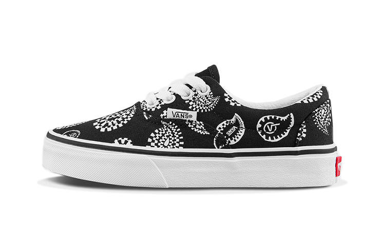 Vans Era Canvas Casual Low top Kids' Skateboarding Shoes Black Children Aged 3 7 Years Old
