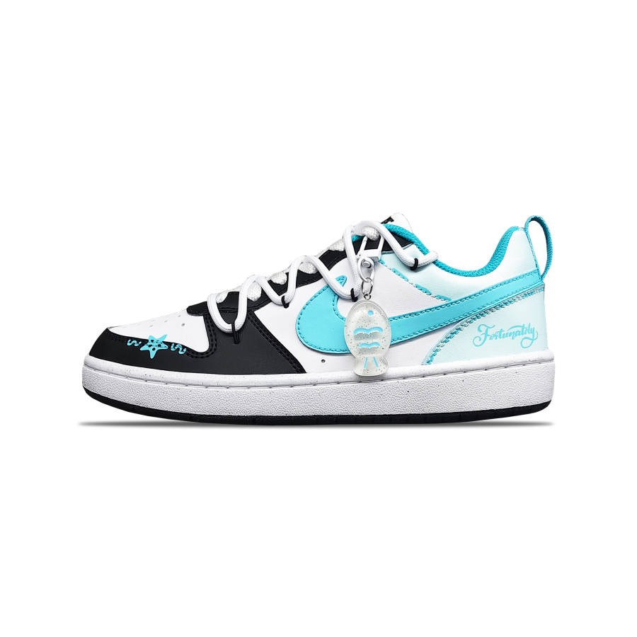Nike Nike Court Borough Tower Rabbit Synthetic Leather Slip Resistant Abrasion Resistant Slip Resistant Abrasion Resistant
