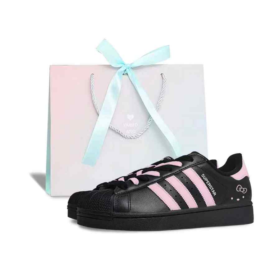 Adidas Adidas Superstar 2 Fluffy Cat Fun Pink Cushioning Slip Resistant Cushioning Slip Resistant Low top Skateboard Shoes