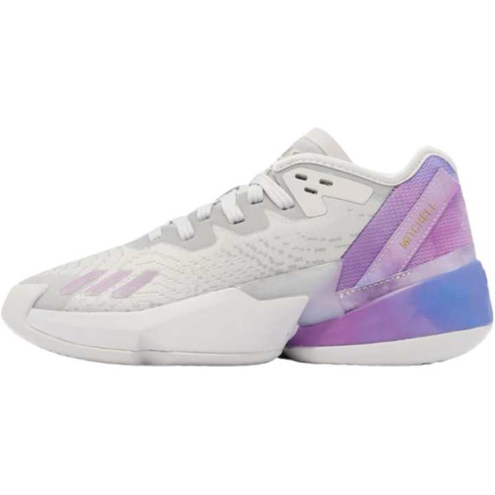 Adidas Adidas D.O.N. Issue #4 Mitchell 4 Low top Children's Basketball Shoes Gray Purple
