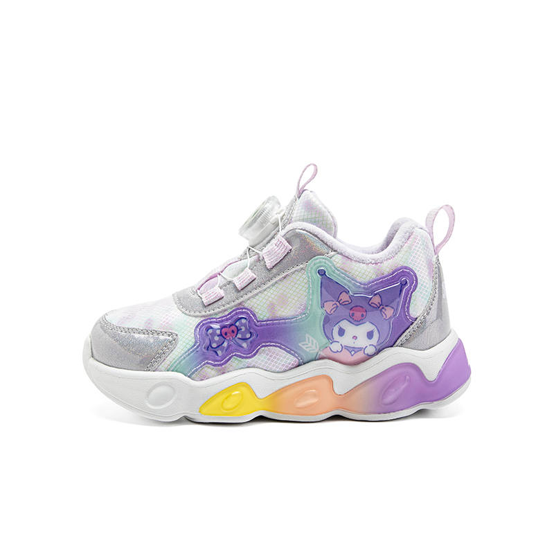 Sanrio Kuromi Abrasion Resistant Rebound Lightweight Cushioning Thermal Balance Low top Kids' Running Shoes