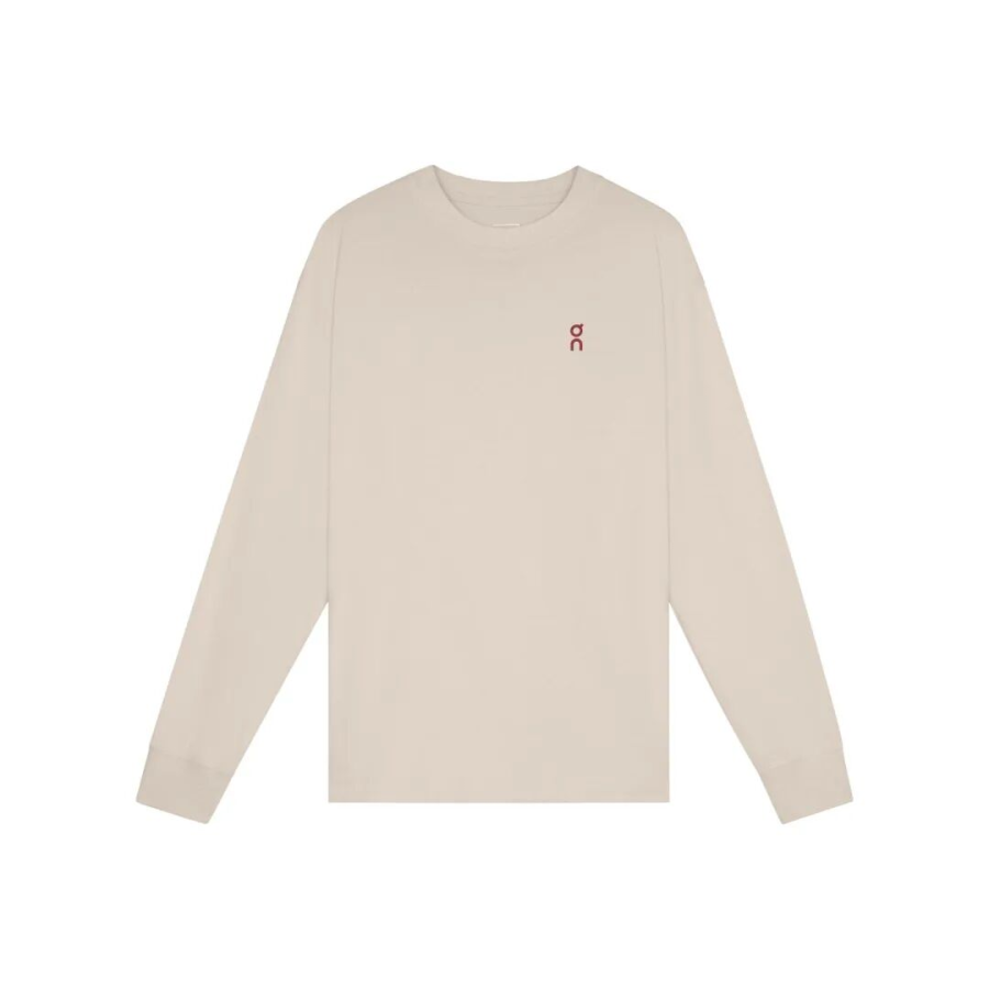 On On T Shirts Unisex Khaki Crew Neck Moderate