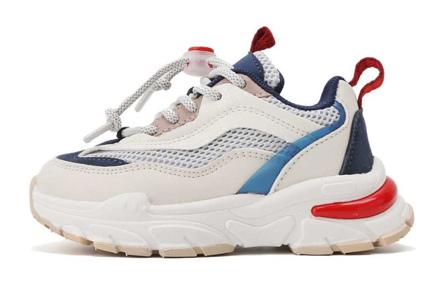 MQD Synthetic Leather, Textile Cushioning Abrasion Resistant Breathable Slip Resistant Low top Kids Lifestyle Shoes