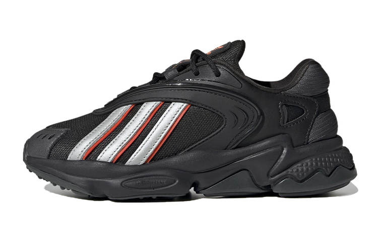 Adidas Originals Oztral Fashion Low top Sports Casual Shoes Black Silver Kids'