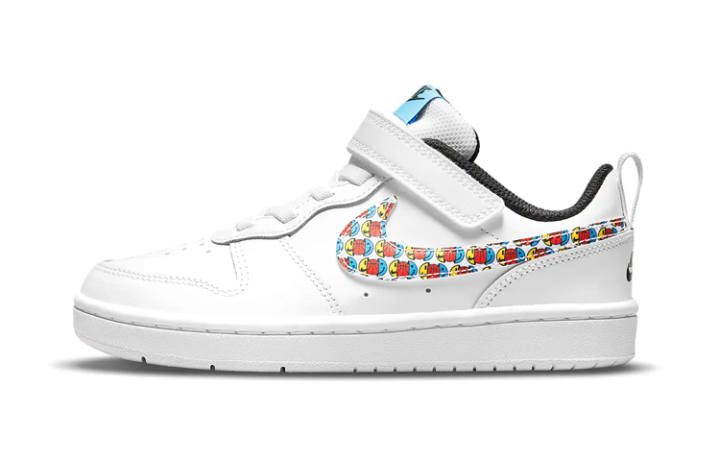 Nike Nike Low 2 SE Abrasion Resistant Low top Kids' Skateboarding Shoes White Children Aged 3 7 Years Old