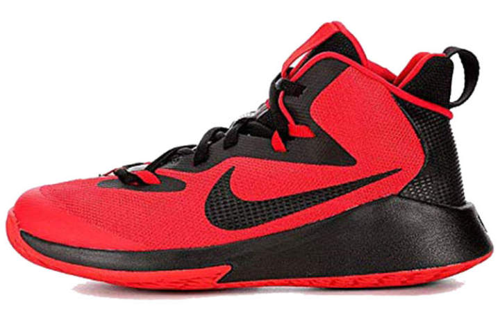 Nike Nike Future Court Cushioning Mid top Basketball Shoes Black Red Unisex