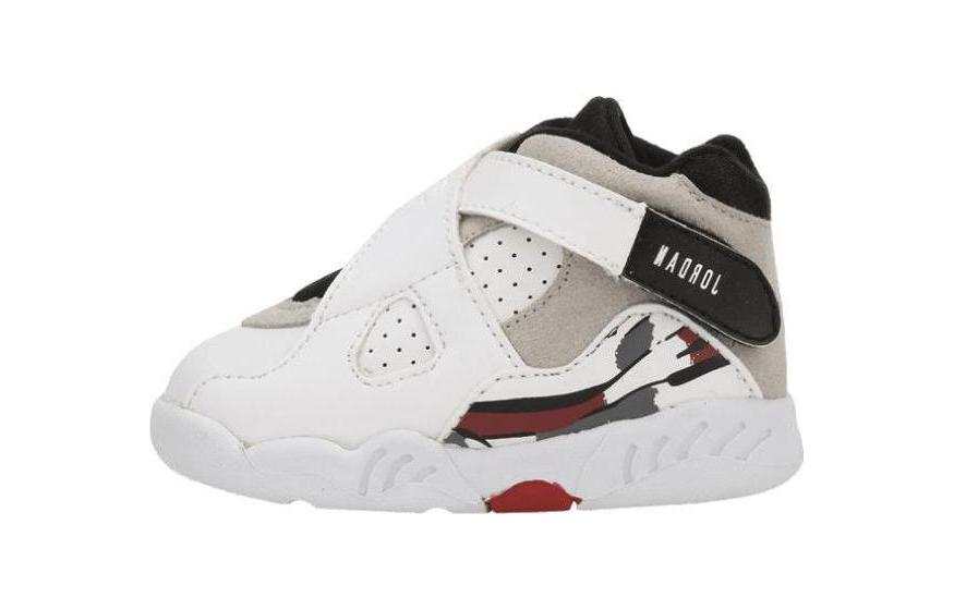 Jordan Jordan Air Jordan 8 Retro Bugs Bunny TD Cushioning, Wear Resistant Mid top Toddler Shoes White Infant And Toddler