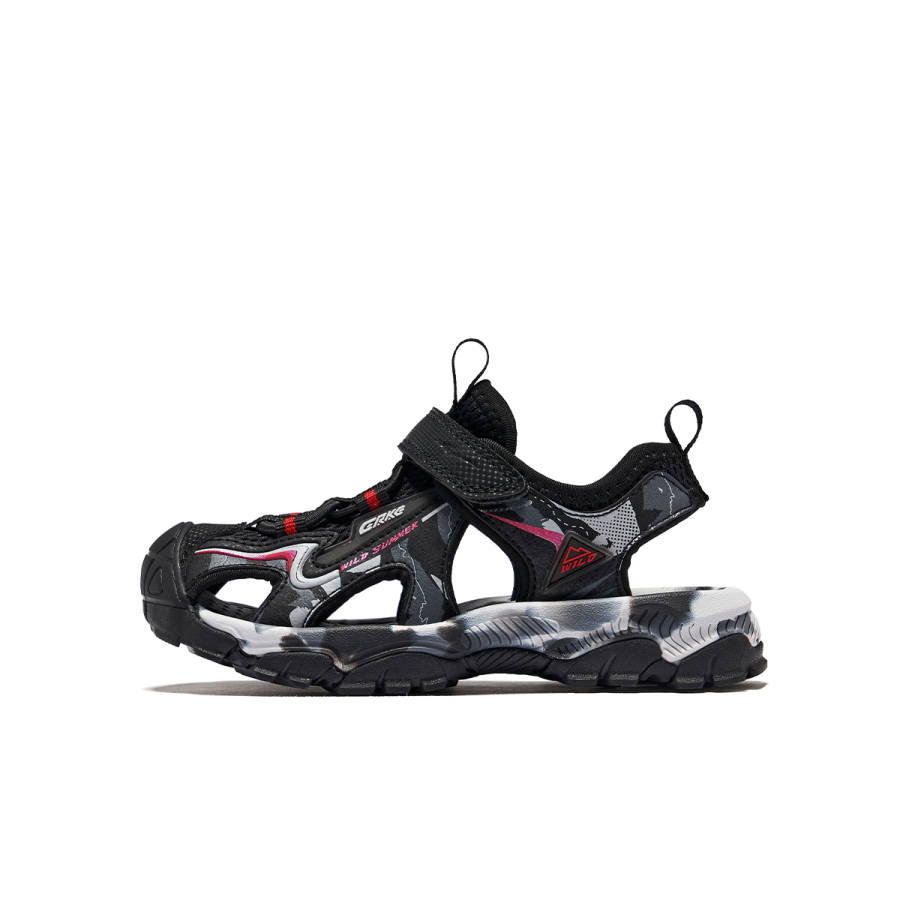ERKE KIDS Jungle 2 Synthetic Leather, Textile Abrasion Resistant Quick Dry Slip Resistant Low top Children's Sandals