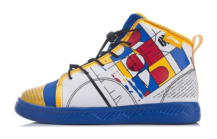 Li-Ning YOUNG Li Ning YOUNG Casual High top Skateboard Shoes Crystal Blue Teenagers