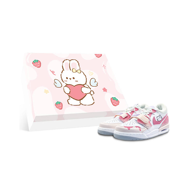 Jordan Jordan Legacy 312 Cushioning, Wear Resistant Low top Kids' Skateboarding Shoes White Teenagers