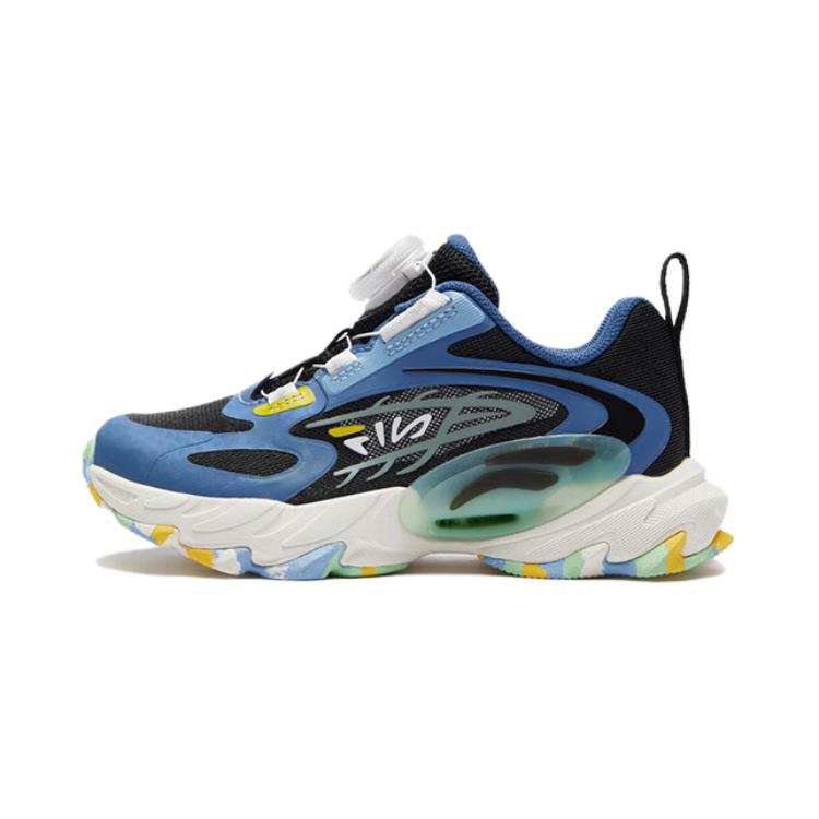 FILA KIDS Slip Resistant Cushioning Kids Lifestyle Shoes Black Blue Children Aged 3 7 Years Old