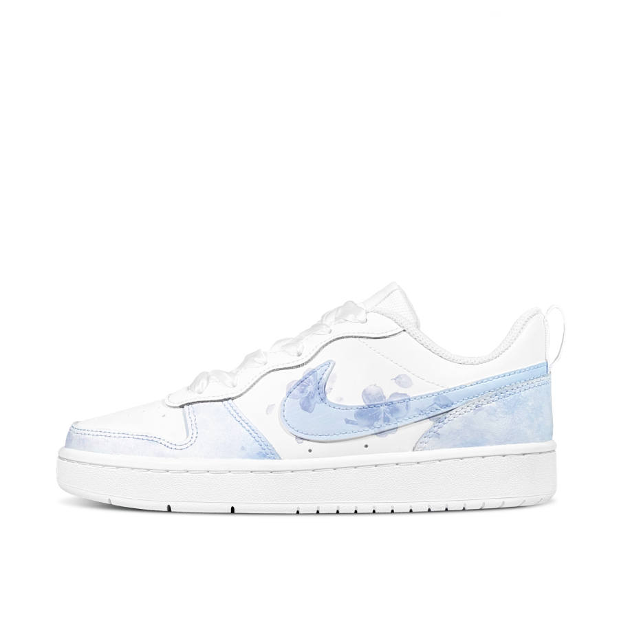 Nike Nike Court Borough Orchid Dream Shadow Low top Kids' Skateboarding Shoes Blue White Teenagers