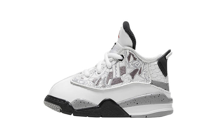 Jordan Jordan Dub Zero Slip Resistant Cushioning Abrasion Resistant Mid top Toddler Shoes Gray White Infant And Toddler