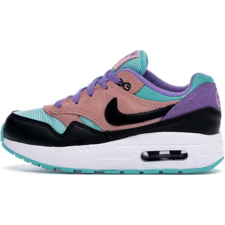 Nike Nike Air Max 1 Low top Kids' Running Shoes Pink Blue Black Kids'
