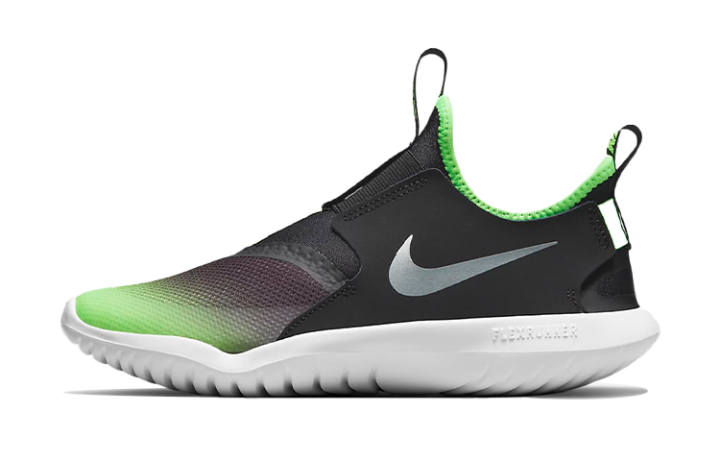 Nike Nike Flex Runner Low top Running Shoes Black Green Unisex
