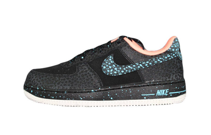 Nike Nike Air Force 1 Low Safari Black Lagoon Crimson Pulse GS